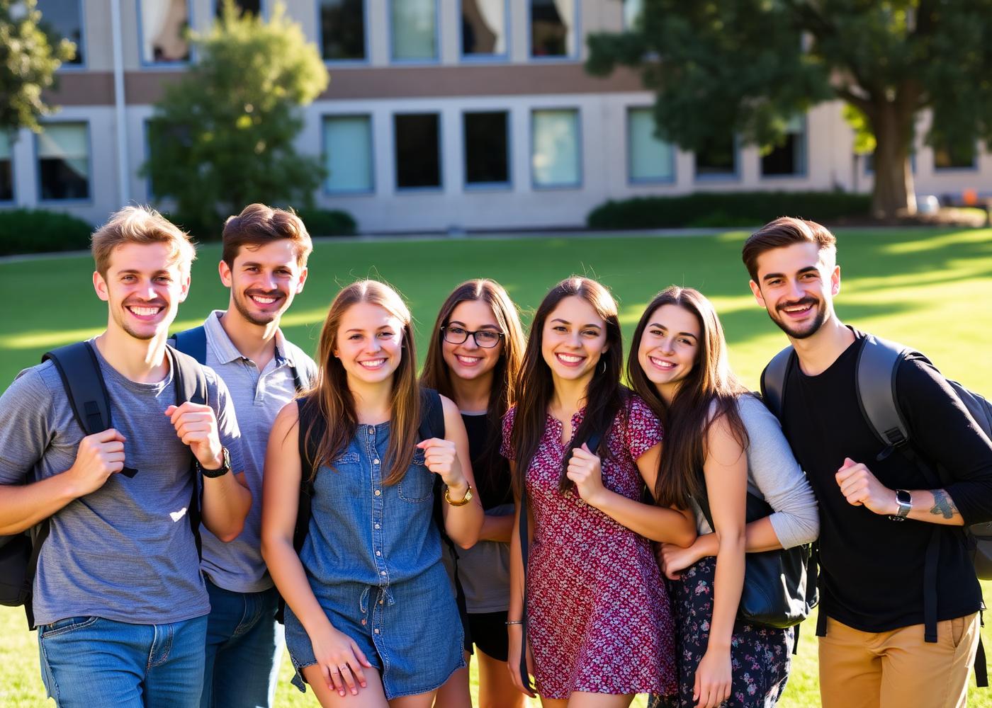 International students on an Australian campus