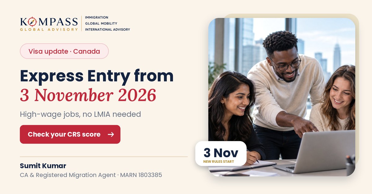 Express Entry changes from 3 November 2026: high-wage job points and no LMIA
