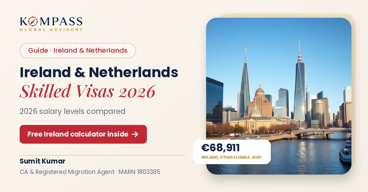 Ireland Critical Skills permit and Netherlands highly skilled migrant salary levels