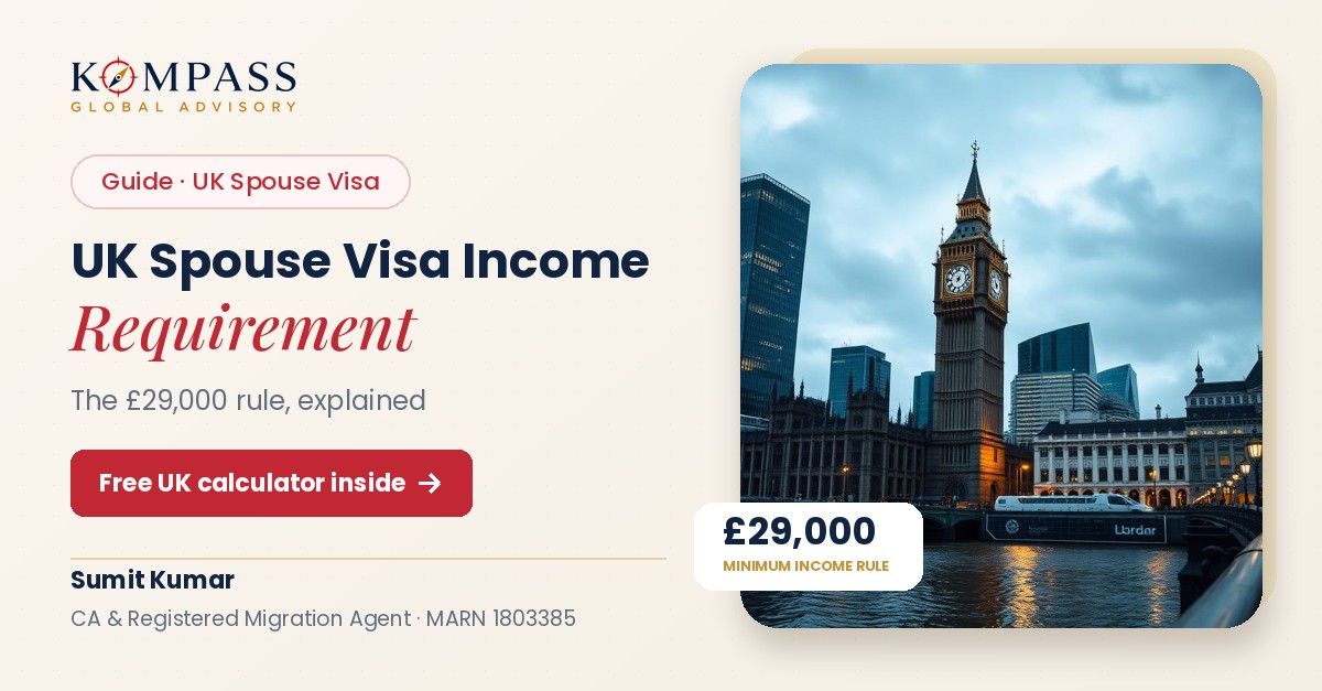 UK spouse visa income requirement of 29,000 pounds explained